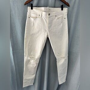Banana Republic White Skinny Jeans